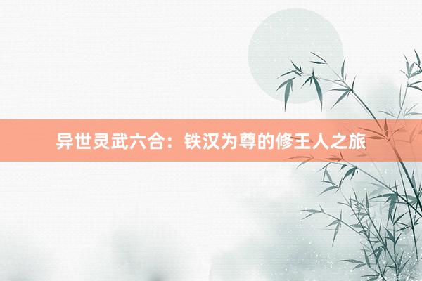 异世灵武六合:铁汉为尊的修王人之旅